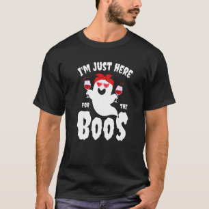 Halloween I'm Here for the Boos Last Minute Wine G T-Shirt