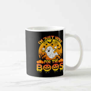 Halloween I'm Just Here For The Boos Funny Ghost C Coffee Mug