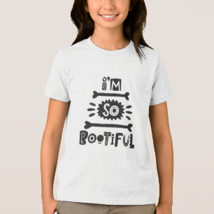 Halloween I'm So Bootiful Modern Typography Tri-Blend Shirt