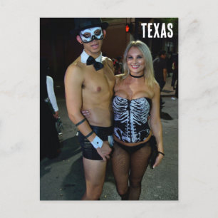 Halloween In Austin, Texas Postcard