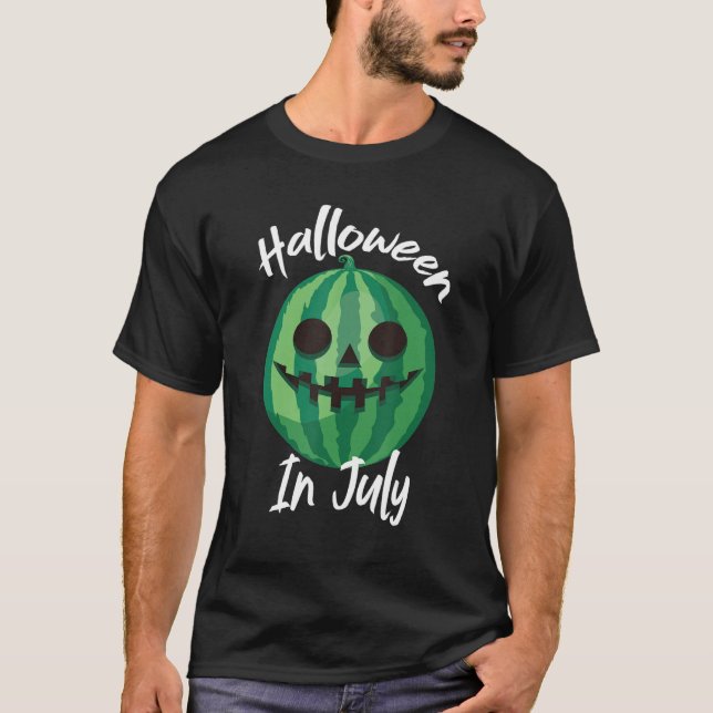 Halloween In July  Watermelon Tropical Fruit Men W T-Shirt (Front)
