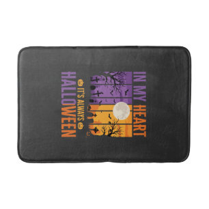 Halloween In My Heart Spooky Cemetery Bath Mat