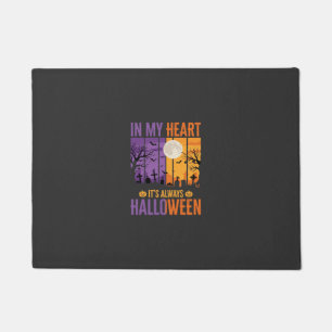 Halloween In My Heart Spooky Cemetery Doormat