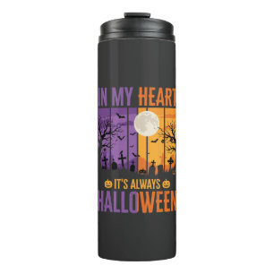 Halloween In My Heart Spooky Cemetery Thermal Tumbler