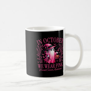 Halloween In October We Wear Pink Breast Cancer Aw Coffee Mug