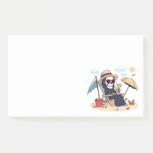 Halloween in Summer – Grim Reaper on the Beach Post-it Notes