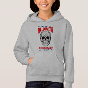 Halloween Independence Day with Skull