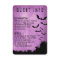 Halloween Information Card with bats