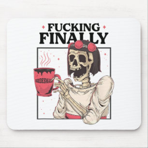 Halloween Ing Finally Bridesmaid Skeleton Bachelor Mouse Mat