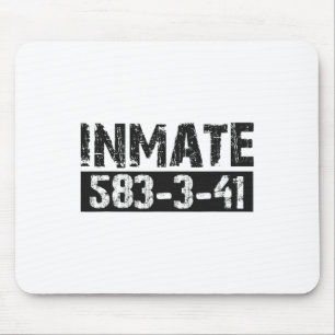 Halloween Inmate Jail Costume Kids  Mouse Mat