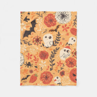 Halloween inspired design fleece blanket