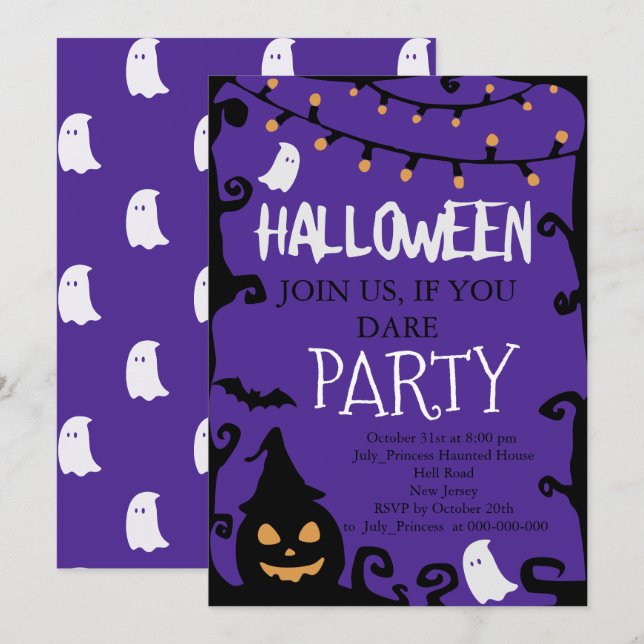 Halloween Invitation (Front/Back)