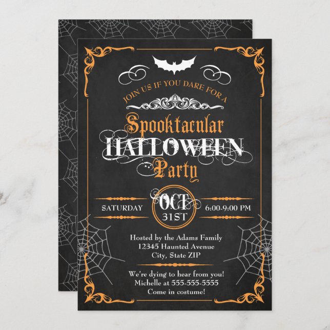 Halloween Invitation (Front/Back)