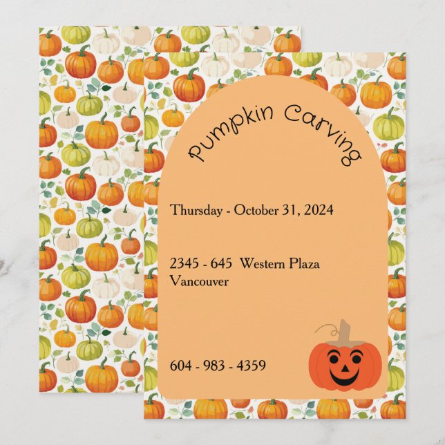 Halloween Invitation (Front/Back)