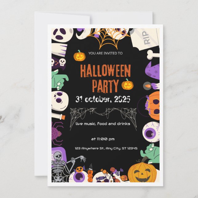 Halloween Invitation (Front)