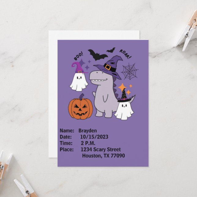 Halloween invitation (Front/Back In Situ)