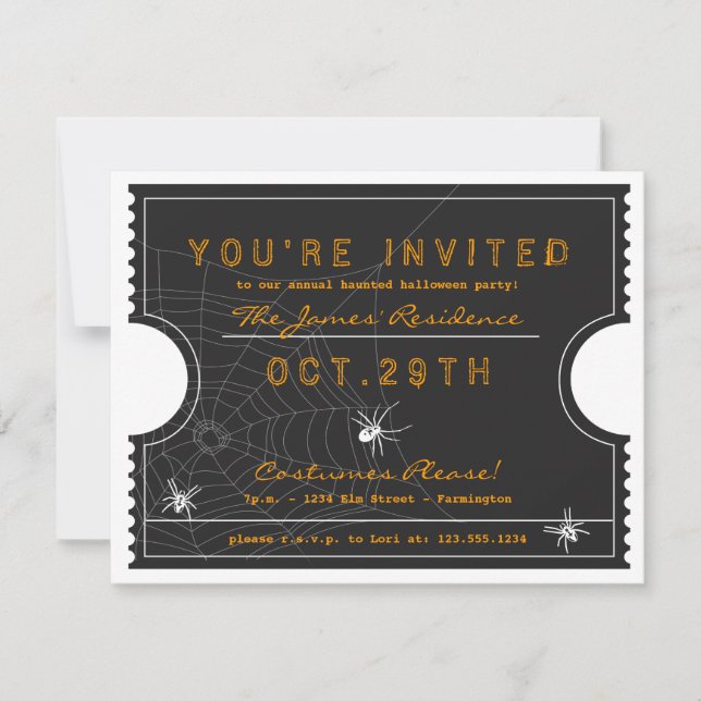 Halloween Invitation (Front)