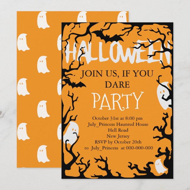 Halloween Invitation (Front/Back)