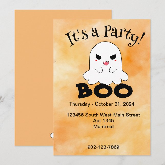 Halloween Invitation (Front/Back)