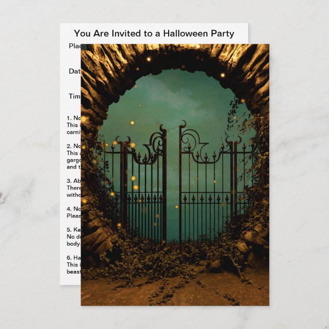 Halloween Invitation (Front/Back)