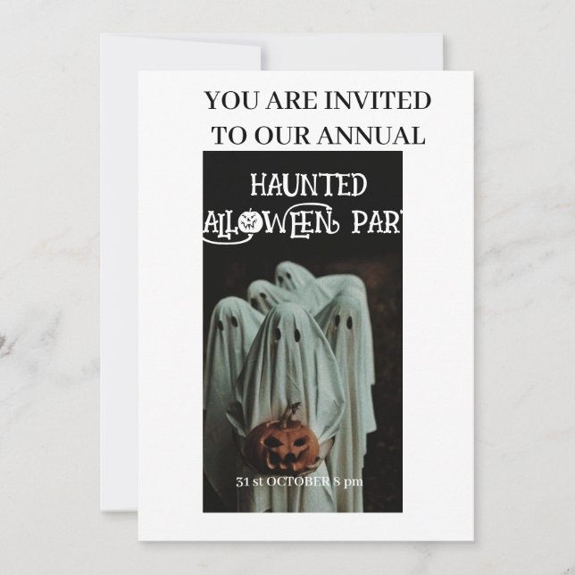  Halloween Invitation Card (Front)