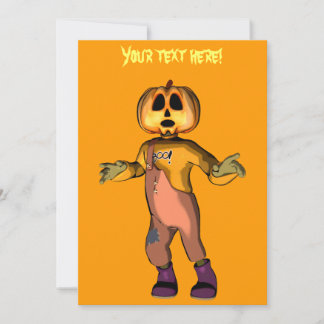 Halloween Invitation, customisable text Invitation