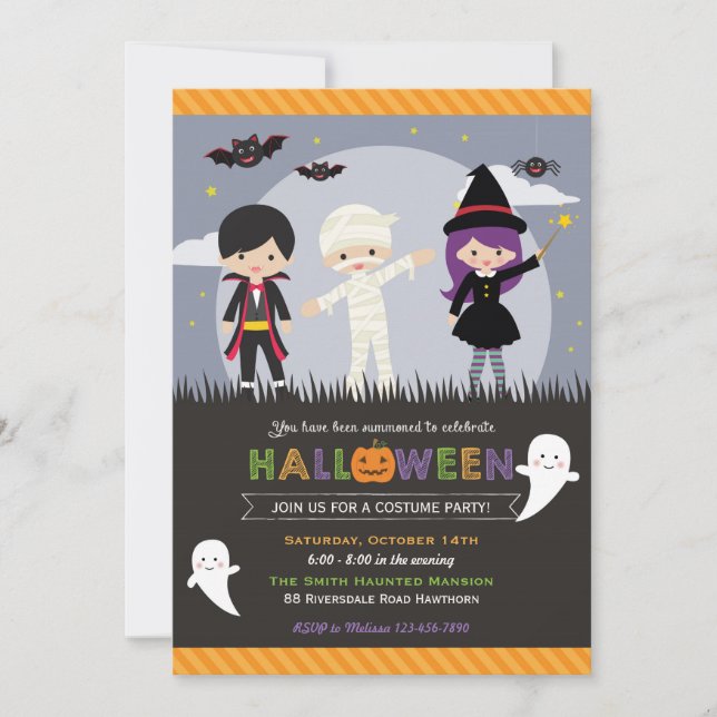Halloween Invitation / Halloween Party Invite (Front)