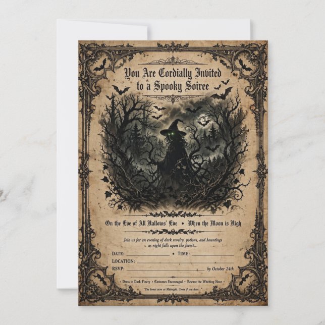 Halloween invitations (Front)