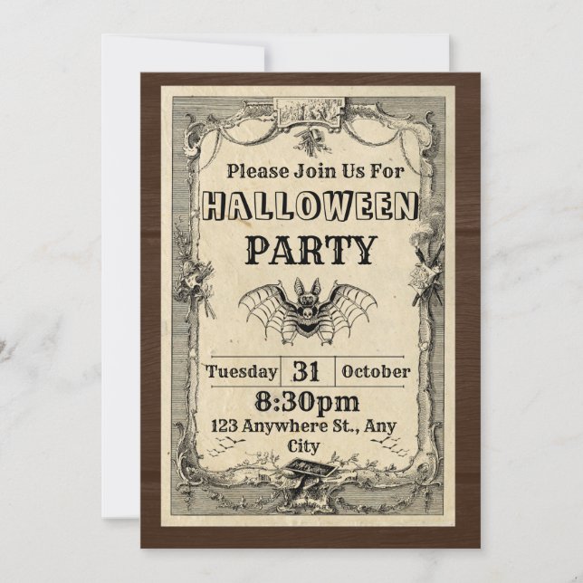 Halloween invitations 2024  (Front)