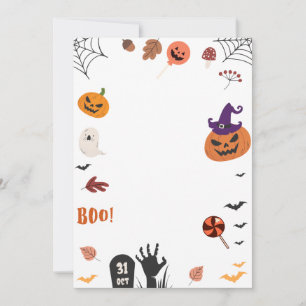Halloween Invite, Halloween Card