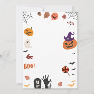 Halloween Invite, Halloween Card