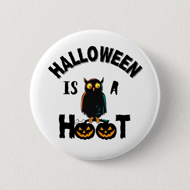 Halloween is a Hoot  season 6 Cm Round Badge (Front)