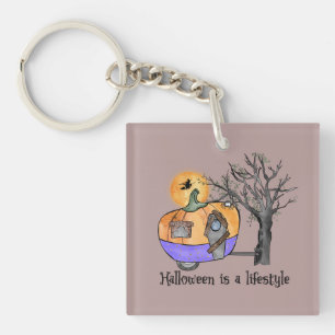 Halloween Is A Lifestyle Camper Trailer Key Ring