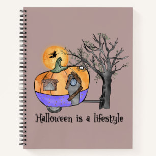Halloween Is a Lifestyle – Pumpkin Camper Van Notebook