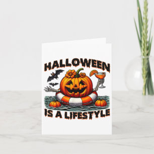 Halloween Is A Lifestyle Spooky Halloween For Men  Card