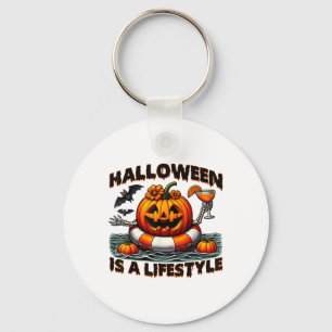 Halloween Is A Lifestyle Spooky Halloween For Men  Key Ring