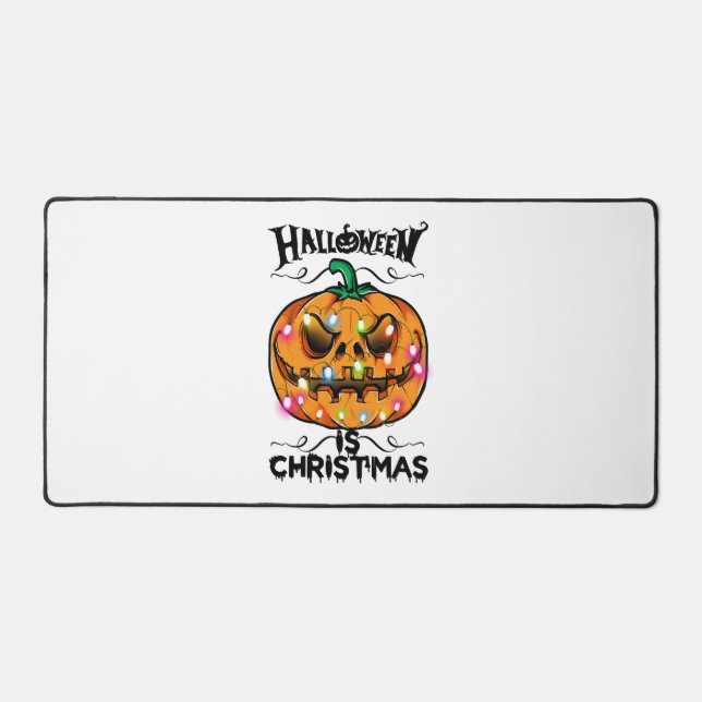 Halloween Is Christmas Desk Mat (Front)