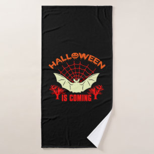 Halloween is Coming Halloween 2021 Bath Towel