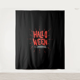 Halloween is coming - halloween party tees tapestry