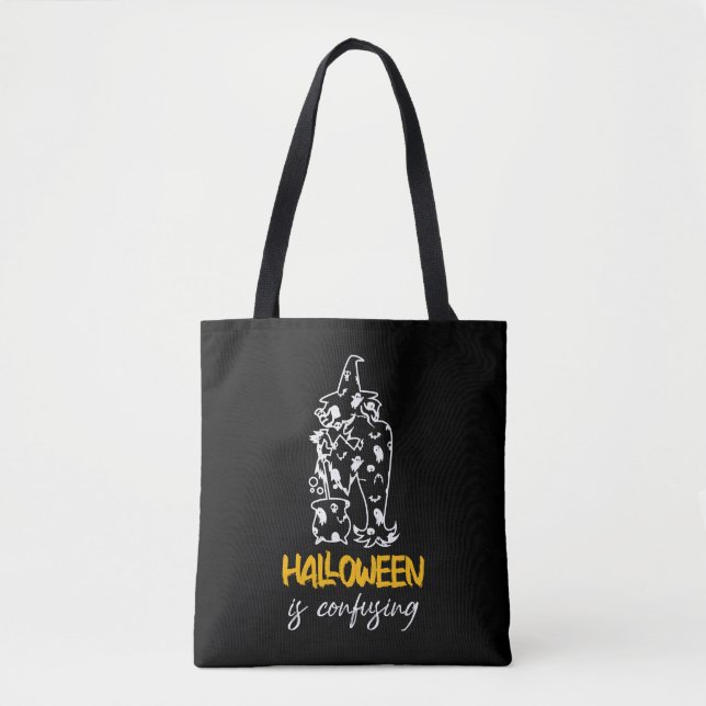 Halloween Is Confusing Halloween Saying Gift Tote Bag (Front)