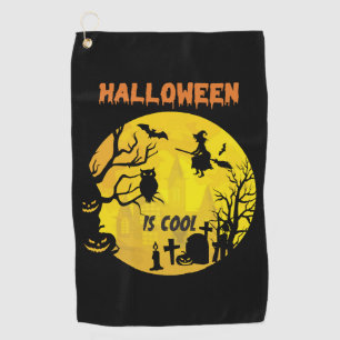 Halloween is cool Halloween funny gift Golf Towel