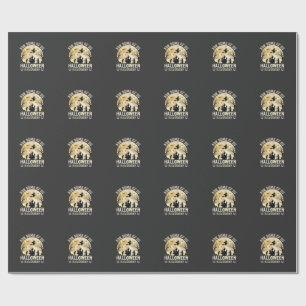 Halloween Is Everyday Haunted Moon Witch Silhouett Wrapping Paper