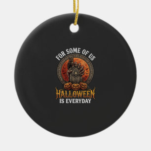 Halloween Is Everyday Monster Hand Tombstone Pumpk Ceramic Tree Decoration