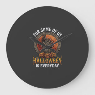 Halloween Is Everyday Monster Hand Tombstone Pumpk Large Clock