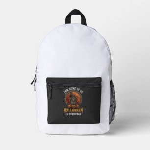 Halloween Is Everyday Monster Hand Tombstone Pumpk Printed Backpack