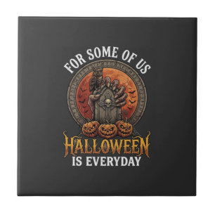 Halloween Is Everyday Monster Hand Tombstone Pumpk Tile