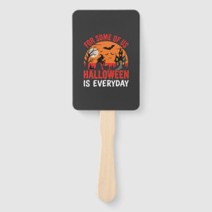 Halloween Is Everyday Witch Haunted House Hand Fan