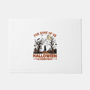 Halloween Is Everyday Witch Silhouette Full Moon G Doormat