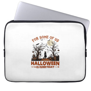 Halloween Is Everyday Witch Silhouette Full Moon G Laptop Sleeve