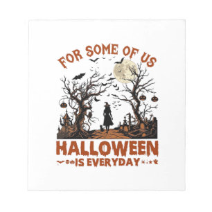 Halloween Is Everyday Witch Silhouette Full Moon G Notepad